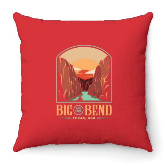 Big Bend National Park Brewster Texas US Gift Throw Pillows