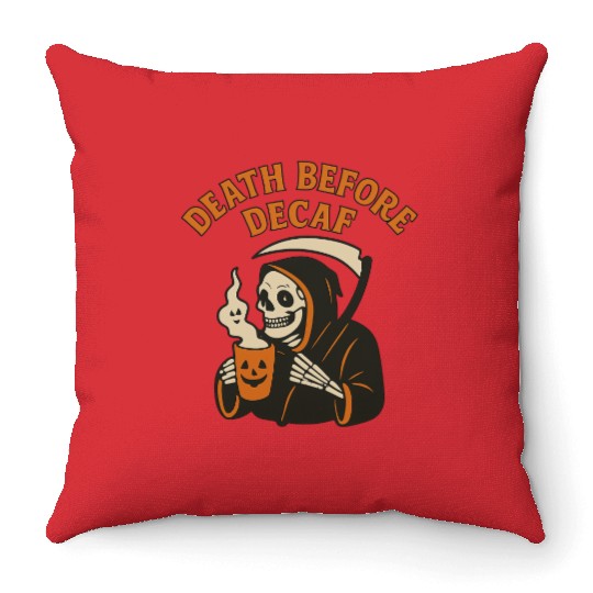 Funeral Halloween Tribute Throw Pillows