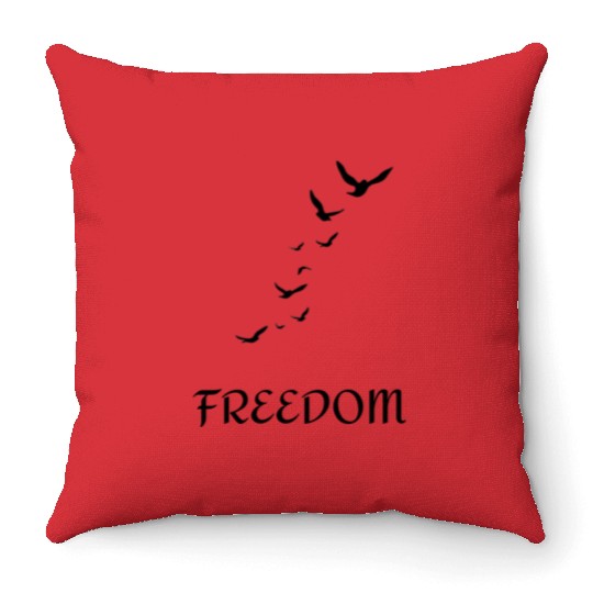 Flybirds of Freedom Design Throw Pillows