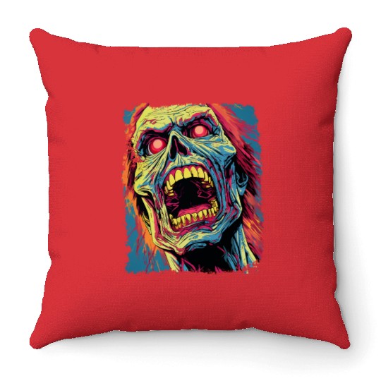 Classic Horror Halloween Throw Pillows