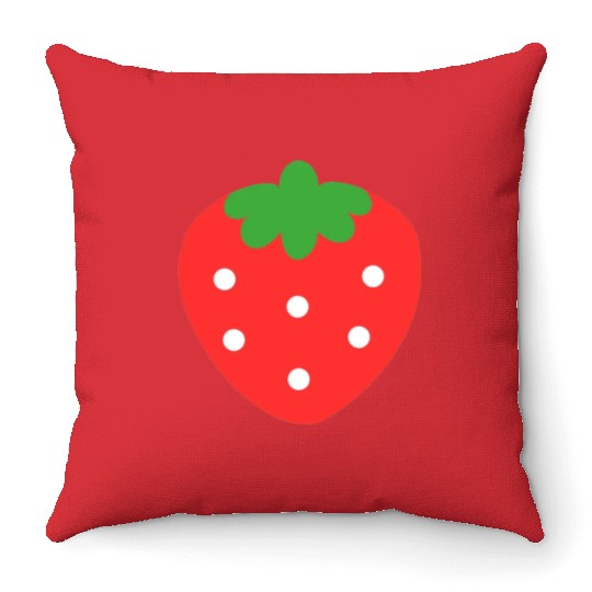 Cute Strawberry Throw Pillows