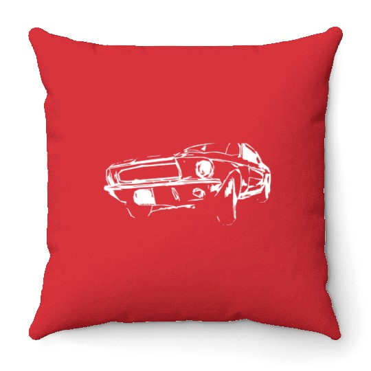 classic US car Throw Pillows
