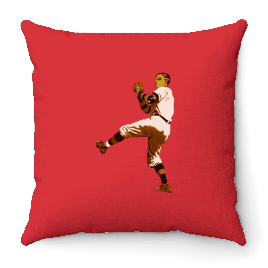 Baseball Pitcher Throw Pillows
