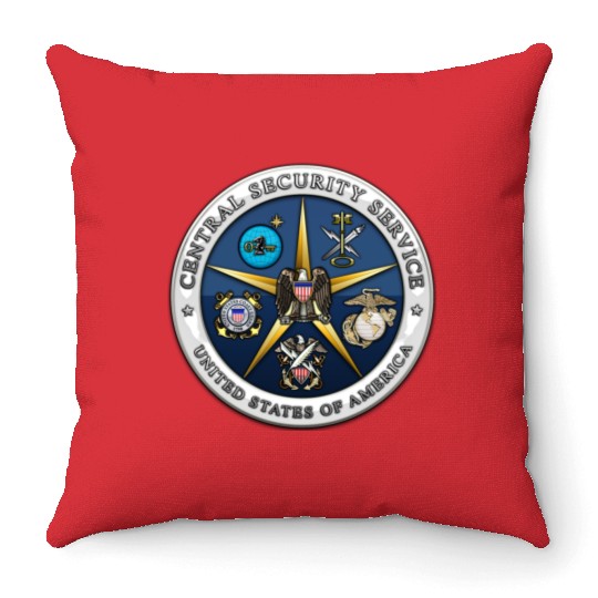 Central Security Service (CSS) Throw Pillows