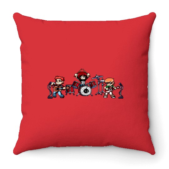 Scott Pilgrim Band Throw Pillows