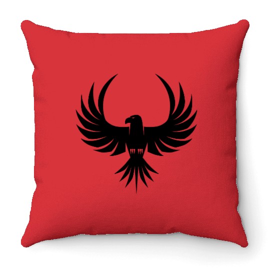 Bird of Prey HD VECTOR Throw Pillows