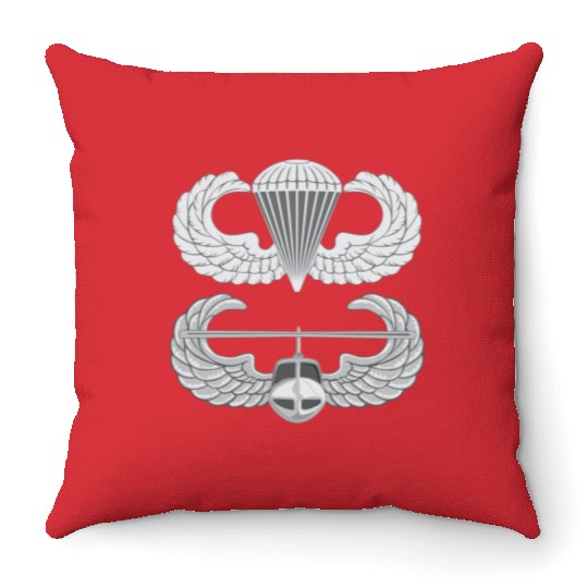 Airborne Air Assault Throw Pillows