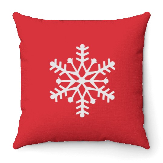 SnowFlake Throw Pillows