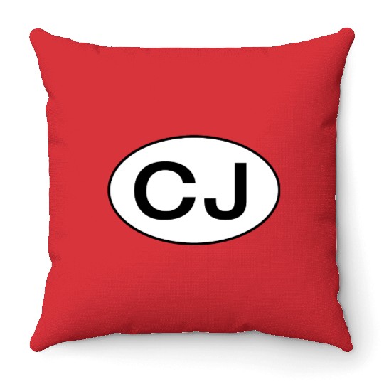 Jeep CJ Oval Throw Pillows