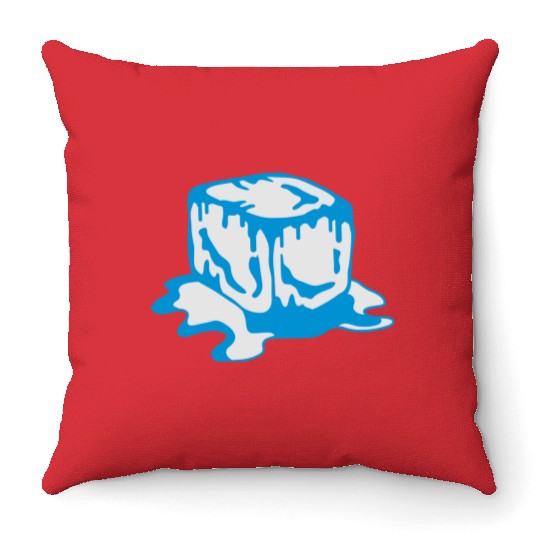 Ice Cube Throw Pillows