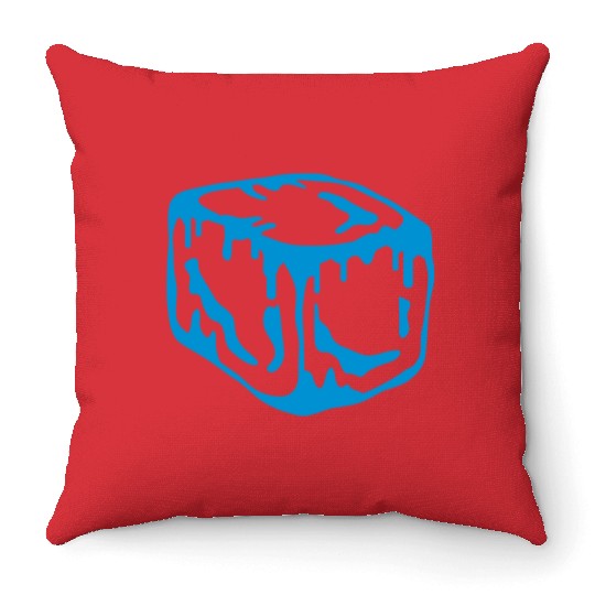 Ice Cube Design Throw Pillows
