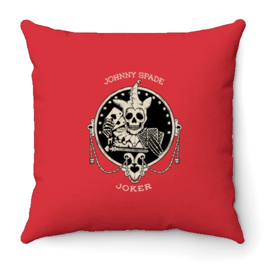 the joker Throw Pillows