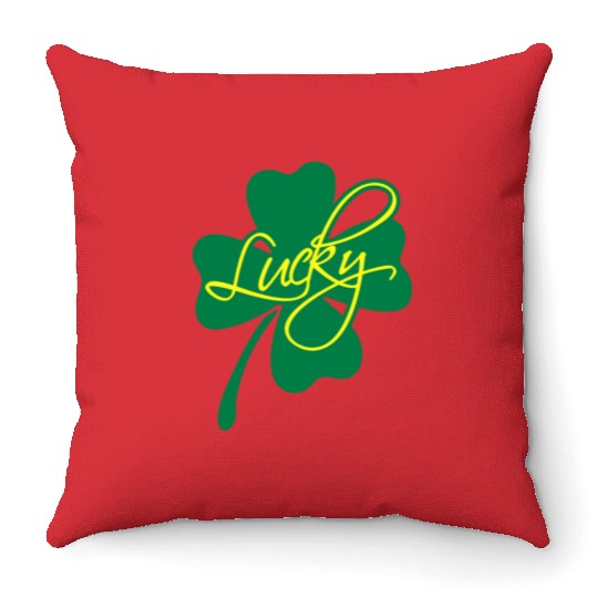 Lucky Shamrock Throw Pillows