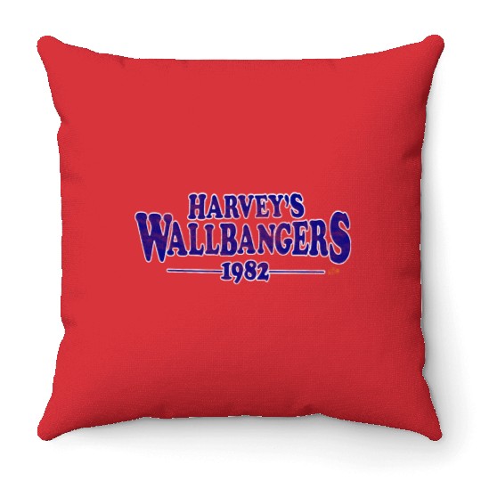Harvey Wallbanger's Milwaukee 1982 Throw Pillows