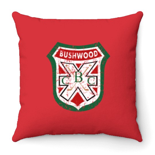Bushwood Country Club Crest Throw Pillows