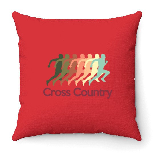 cross_country Throw Pillows