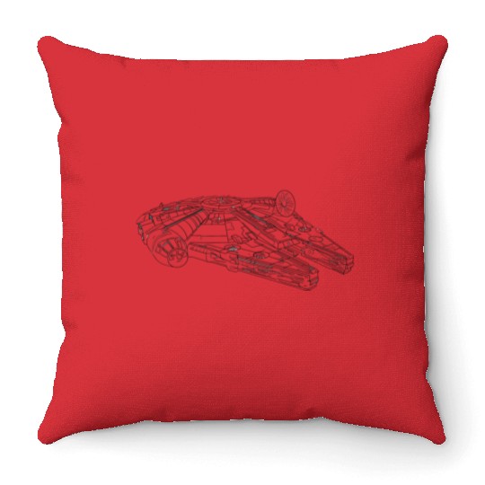 Millennium Falcon Throw Pillows