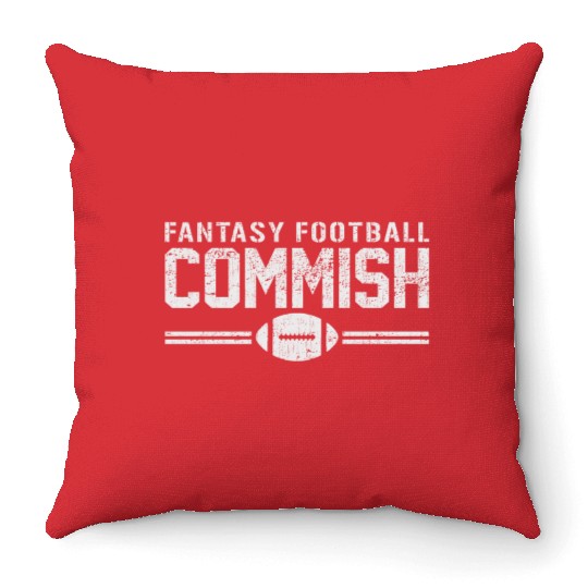 Fantasy Football Commish Throw Pillows