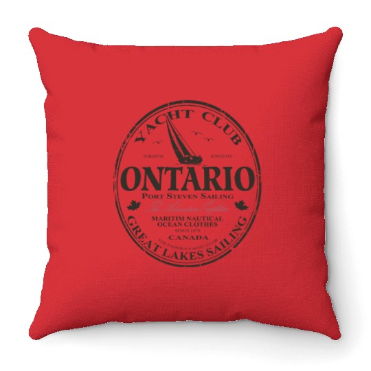 Ontario Sailing - Great Lakes Throw Pillows