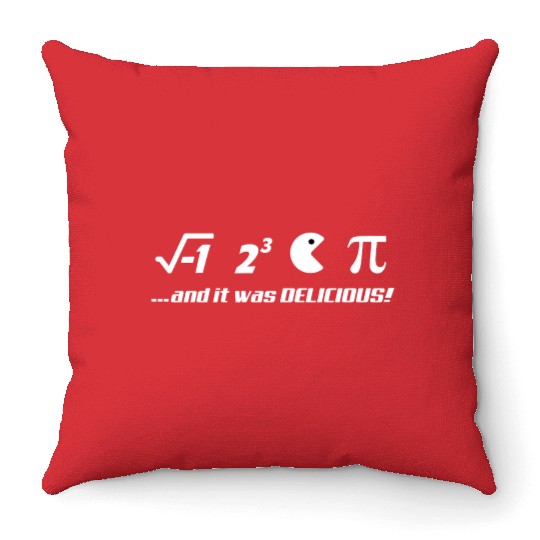 PI-IT WAS DELICIOUS Throw Pillows