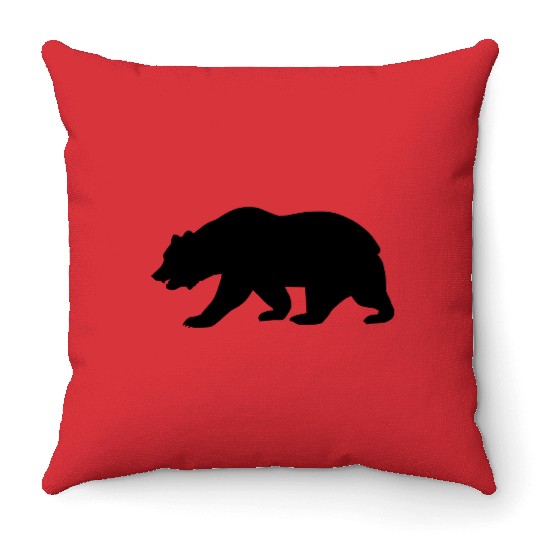 California Bear Throw Pillows