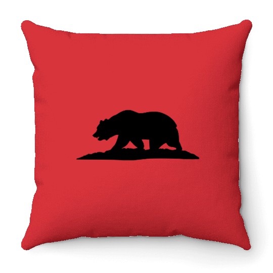 California Bear Throw Pillows