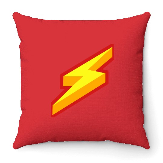 Lightning Bolt Design Throw Pillows