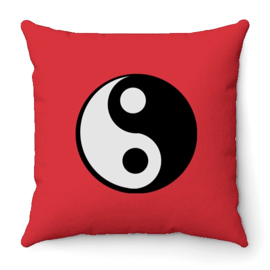 jing jang (Ying Yang) Throw Pillows
