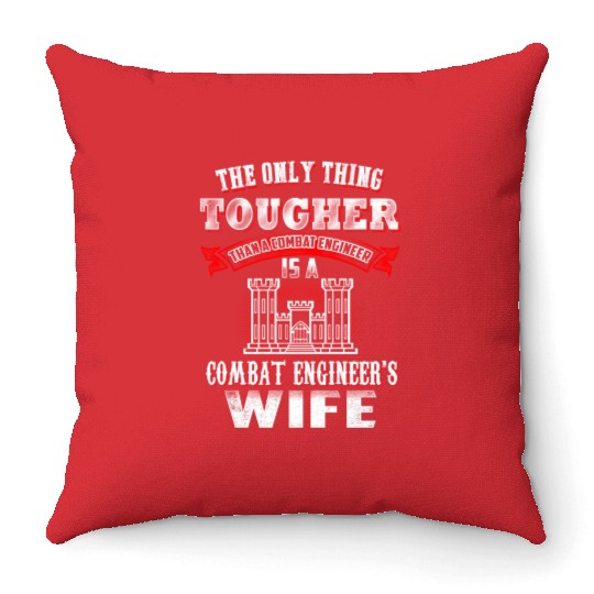 combat engineer, us army combat engineer, army com Throw Pillows