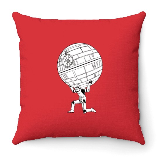 Funny Star Wars Stormtrooper art Throw Pillows
