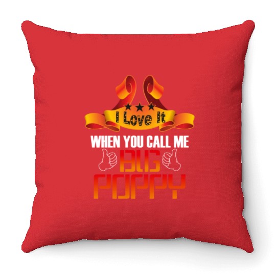 Big Poppy Throw Pillows