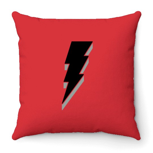 Lightning Bolt - 3D Throw Pillows