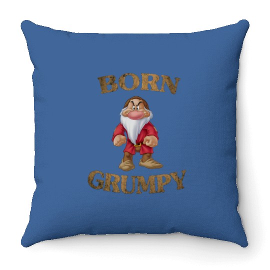 Disney Snow White & The Seven Dwarfs Born Grumpy Retro Throw Pillows