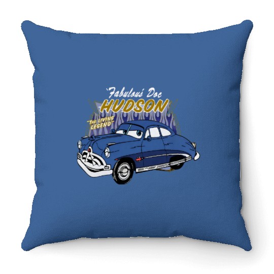 Doc Hudson Throw Pillows, Disney Comfort Colors Throw Pillows, Fabulous Hudson Throw Pillows