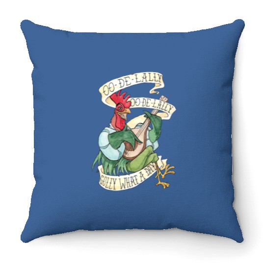 Disney Alan-a-dale Rooster Robin Hood Throw Pillows