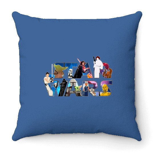 Disney Star Wars Throw Pillows, Disney Family Trip Throw Pillows, Galaxy Edge Throw Pillows