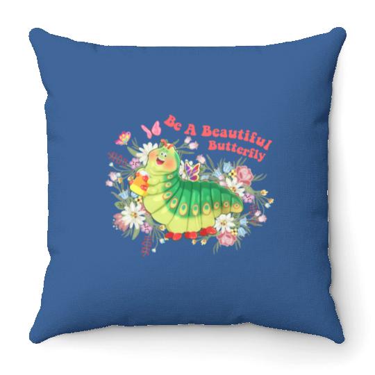 Be A Beautiful Butterfly Heimlich Throw Pillows, Let the magic Blossom Disney Epcot