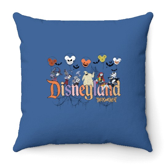 Vintage Disneyland Nightmare Before Christmas Halloween Throw Pillows