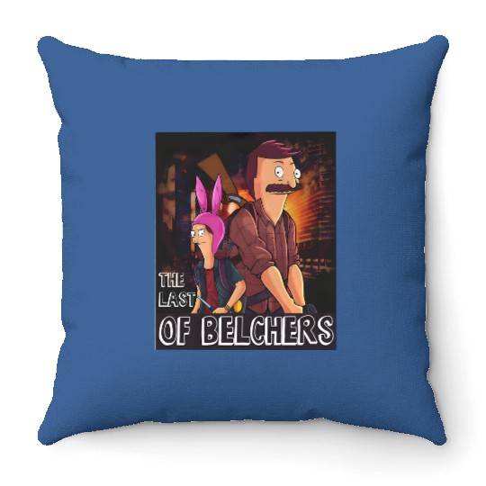 The Last Of Us Bobs Burgers Funny Graphic Throw Pillows