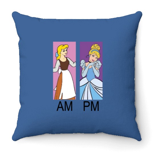 Cinde Princess Throw Pillows, AM Cinde and PM Cinde Disney Princess Throw Pillows