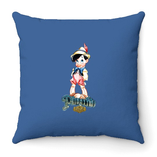 Disney Pinocchio Vintage Portrait Throw Pillows