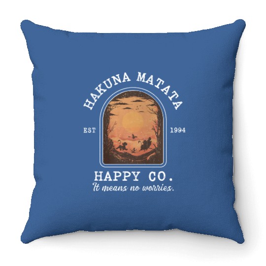  Hakuna Matata Throw Pillows, Happy Co, Retro Disney Lion King Throw Pillows, Animal Kingdom Throw Pillows