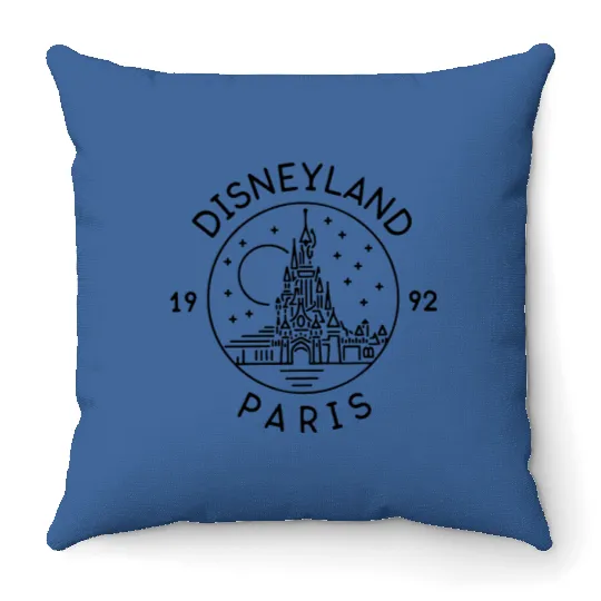 Disneyland Paris Throw Pillows, Mickey and Friend Throw Pillows