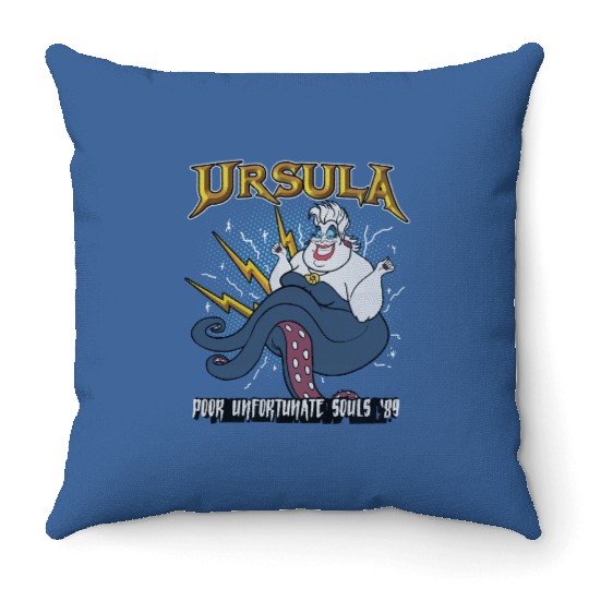 Disney Little Mermaid Ursula Quote Portrait Vintage Throw Pillows