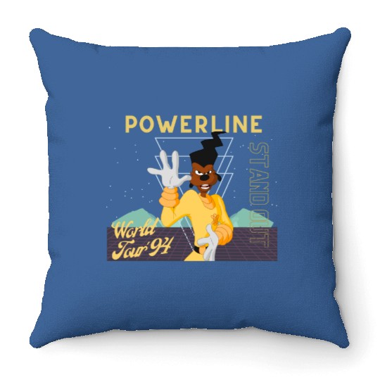 Disney Powerline World Tour 94 Throw Pillows 4 | Disney Throw Pillows | A Goofy Movie Throw Pillows | Unisex | Anime Manga Vintage
