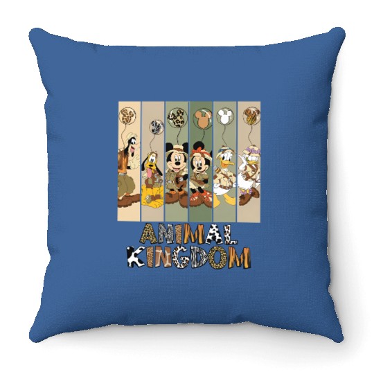 Disney Animal Kingdom Throw Pillows, Vintage Animal Kingdom Safari Throw Pillows, Mickey Safari Throw Pillows, Disney Safari Trip Throw Pillows