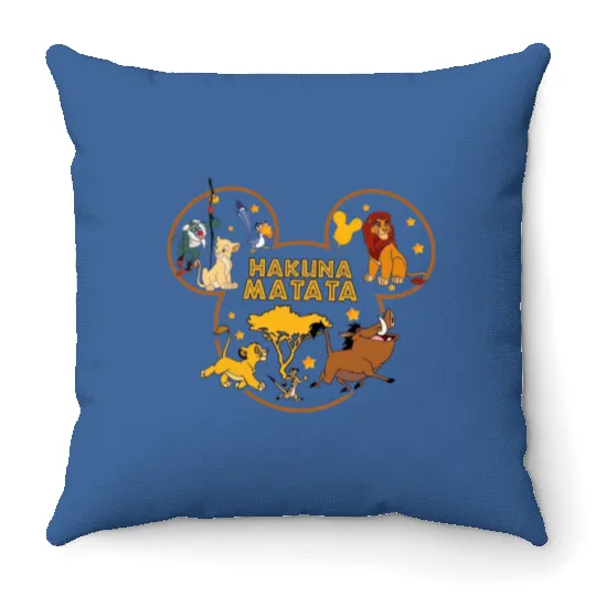 Disney Lion King Throw Pillows, Disney Hakuna Matata, Animal Kingdom, Mickey Hakuna Matata