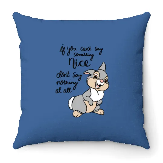  Color Disney Bambi Characters Cute Thumper Retro Throw Pillows