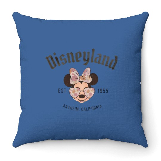 Vintage Disneyland California Throw Pillows, Vintage Minnie mouse Throw Pillows, Disneyland California Minnie Mouse