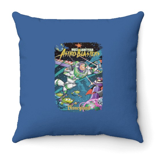 Vintage Buzz Lightyear Throw Pillows, Retro Disney Throw Pillows